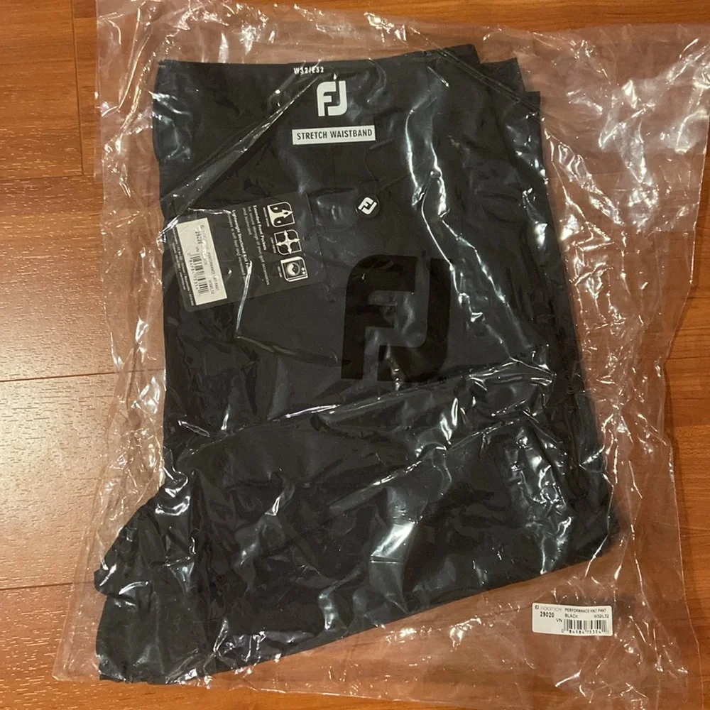 NWT FootJoy Performance Knit Pants in Black W32/L32 - Picture 5 of 5